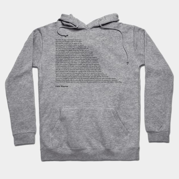 Edith Wharton Quotes Hoodie by qqqueiru